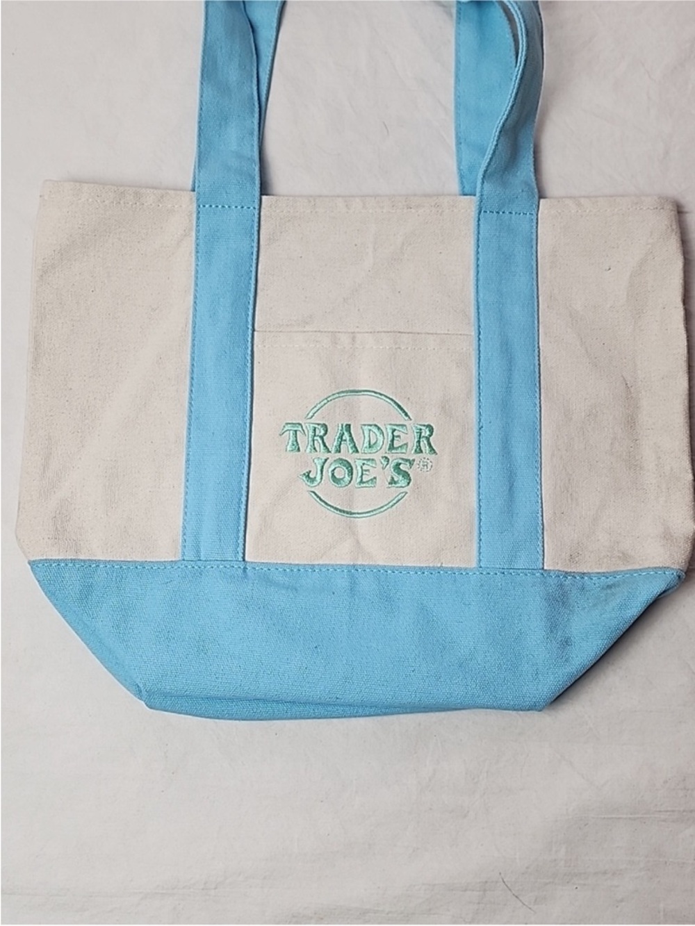 Like New! Trader Joe’s pastel mini to aqua blue sold out